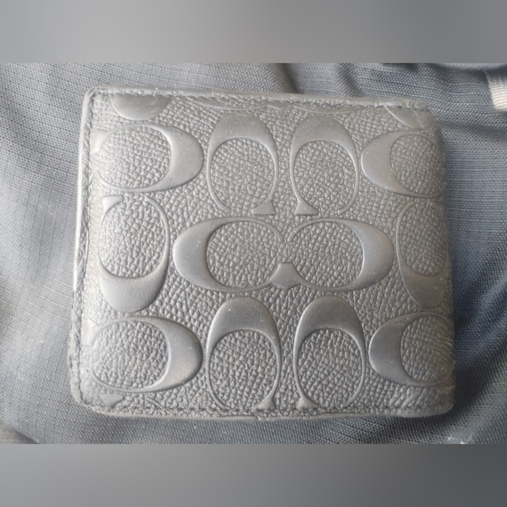 Men's leather coach wallet
